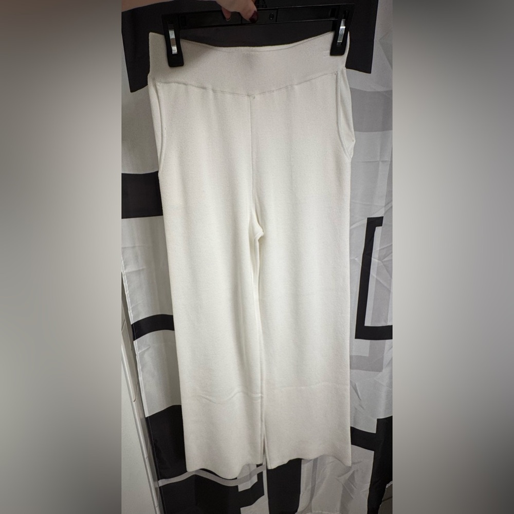 NWT Cyrus Bone Knit Wide Leg Pants - Size S - Luxe Loungewear - Picture 4 of 7